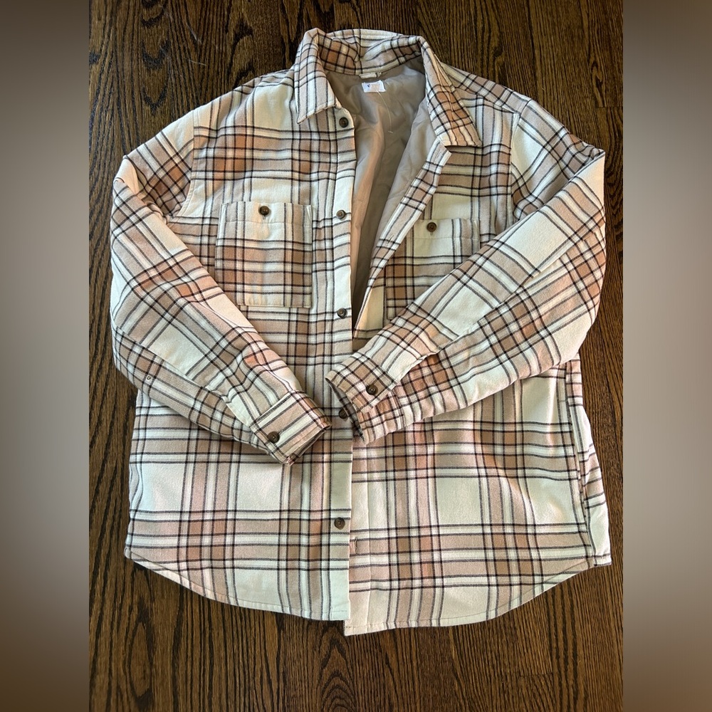 NEW Men’s Gap plaid lined jacket XL